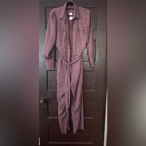 Anthropologie Mauve Jumpsuit